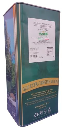 Olio Extra Vergine di Oliva Nocentini Industrie Alimentari, 100% Italiano, Lattina 5 L.