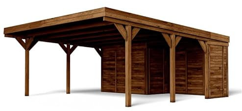Carport Double avec abri Leon 39m²