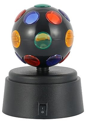 Strobo Discoteca, Faretto da palcoscenico Effetto fascio di luce Luce da palcoscenico Sfera da discoteca Lampada effetto magico USB Crystal Flash LED Faretto pratico colorato per Feste da Ballo DJ di