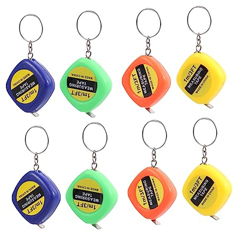 DOITOOL 20pezzi Portachiavi Nastro Retrattile in Materiale Resistente Nastro Portatile Compatto Per Misurazioni Di Vestiti e Altezza Strumento Utile Per Cucito e Fai Da Te