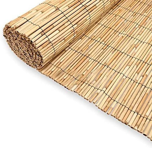 Abaseen Extra Thick Natural Peeled Reed Fence, Garden Screening Fence Panels, Privacy & Protective Screening Roll for Outdoor Wind and Sun Protection (8mm-10mm Thickness) (1m x 4m)