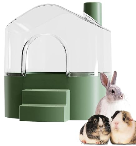 Hamster Bathroom - Sandbox for Hamster Sand Bath | Sandbox for Bathroom, Toilet, Hamster, Small Animal, Scattering Toy for Bathing, Playing, Hiding and Sleeping
