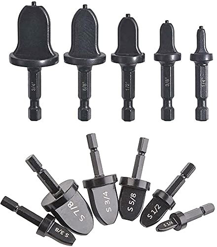 Pesfehhy Herramienta Prensado Tubo Cobre para Aire Acondicionado con Manejar Hexagonal, Juego Brocas Herramienta Prensado Conjunto ReparacióN Expansor Herramienta Abocardado Tubo