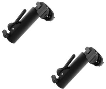 TOYANDONA 2pcs Golf Push Cart Umbrella Holder Clip Mount for Trolley Stroller Wheelchair Lightweight Design Fits Straight Handle Umbrellas Protects From Rain and Sun