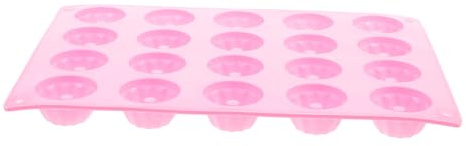 VALICLUD Molde De Silicona Para Hornear Cavidades Molde Para Pastel y Cupcakes Bandeja Resistente Apto Horno Microondas Lavavajillas Rosa