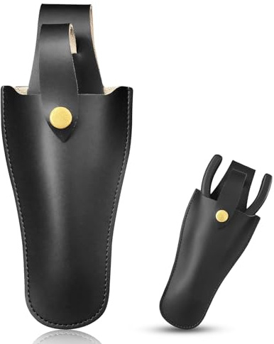 Secateurs Holster, Durable Leather Sheath Pouch Holder, Tool Belt Pouch, Gardening Tools Holster Belt Case for Garden Pruning Pliers Shears Scissors or Knife,Tools Gifts for Dad Husband Boyfriend