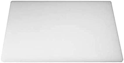 Professional Large Chopping Board – 45 x 30cm Plastic Catering Food Prep Cutting Board | Colour Coded | Lightweight, Dishwasher Safe, Non-Slip, Durable (White)
