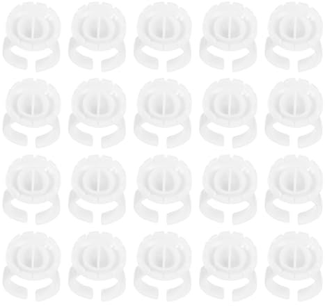 Alipis 400pezzi Anelli Porta Colla per Ciglia in Plastica Contenitori per Anelli per Nail Art Supporti per Pigmenti Adesivi Strumenti di Bellezza