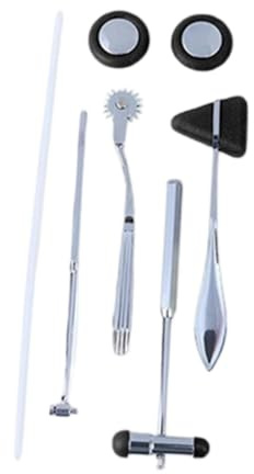 FashionCha Set di percussioni neurologiche Strumento diagnostico medico Martelli per riflessi Accessori, Nero