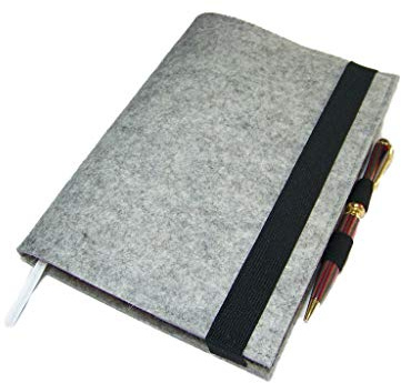 Kalenderhülle Hülle Einband Wollfilz Filz mit Stifthalter für Din A5 Buchkalender, Notizbuch