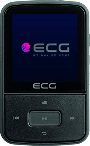 ECG PMP 30 8GB Black MP3/MP4 Player – Memoria 8 GB; 30 preselezioni per trasmettitore FM; MP3 dalla scheda Micro SD; dittafetto; Sportclip; blocco tasti; USB 2.0; auricolari in-ear serie premi nero