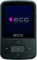 ECG PMP 30 8GB Black MP3/MP4-Player – Speicher 8 GB; 30 Vorwahlen für FM-Sender; MP3 von der Micro SD-Karte; Diktiergerät; Sportclip; Tastensperre; USB 2.0; In-Ear-Kopfhörer der Prämienreihe Schwarz
