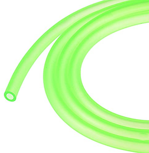 sourcing map 5mm x 8mm Petrol Fuel Line Hose 16ft for Chainsaws Lawn Mower String Trimmer Blowers Small Engines, Green