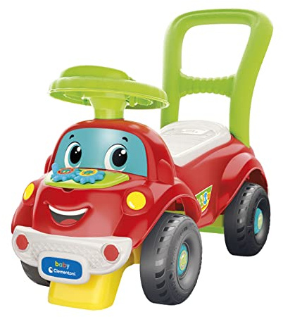 Clementoni- 3-in-1 Early Development & Activity Ride-On Car: Baby Walker, First Steps, Learning Toy, Infant and Toddler(12+ Months)