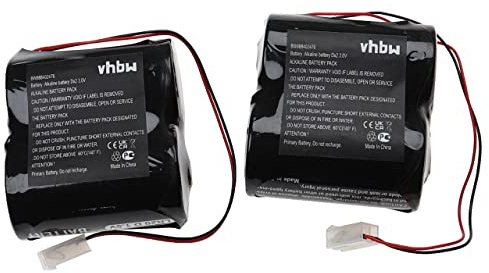 vhbw 2X Batterie Ersatz für ABUS FU2986 für Alarmanlage