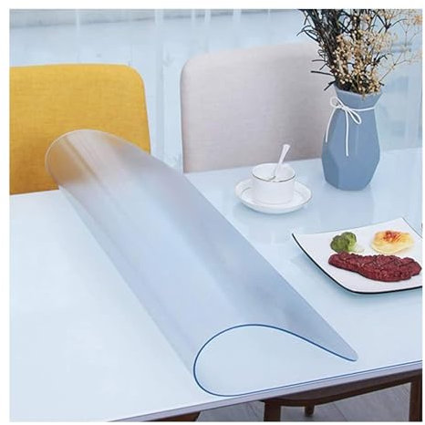 ALFAAL Pellicola per Tovaglia Trasparente, Protezione da Tavolo in Vetro Morbido, Tovaglia Trasparente, per Tavolino Scrivania Cucina Bagno Tappetino (Color : 3.0mm, Size : 140cmX180cm)