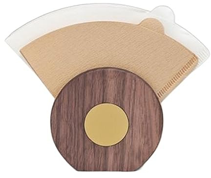 GLigeT Kaffeefilterhalterung Kaffeefilterhalter, Aufbewahrung von Kaffeefilterpapieren, Kaffeepapierständer, Kaffeefilterpapierständer aus Holz, Kaffeezubehör for Kegelkaffeefilter Filtertütenhalter