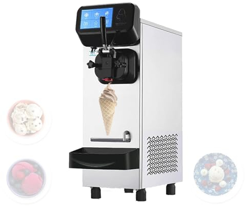 Macchina per Gelato Commerciale, Macchina per Gelato, Macchina per Gelato Completamente Automatica,Produzione Circa 18-20 L/Ora, Adatta per Gelaterie E Bar per Fare Il Gelato