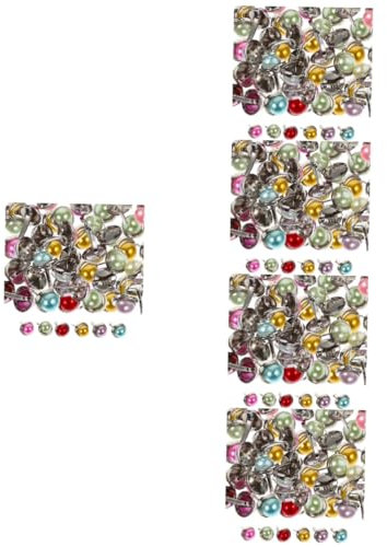 STOBOK 500stücke Bunte Dekorative Brads Für Scrapbooking Und Für Kunsthandwerk Hochzeitsdekoration Und Kreative Projekte Große Packung Mit Perlen Pro Beutel