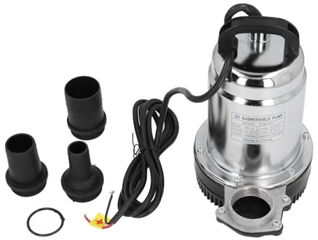 Pompa Ad Acqua Solare, Pompa Sommergibile per Pozzi Profondi Ad Alto Sollevamento 260 W, Motore Potente, Schermo Filtrante in ABS, Involucro in Acciaio Inossidabile, Versatile
