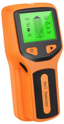 OSALADI Detector De Metales 5 1 Para Pared Escáner De Madera y Metal Pantalla Lcd Diseño Ergonómico Uso Doméstico y Profesional Sin Batería