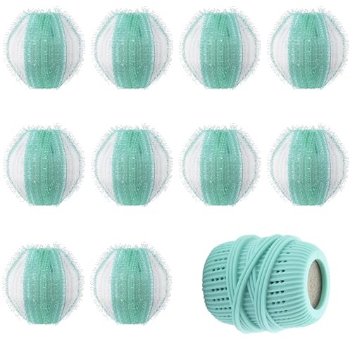 10pcs Silicone Lint Remover Ball for Washing Machines & Dryers | Reusable Tumble Dryer Balls & Laundry Balls | Efficient Pet Hair & Fuzz Remover for Clothes, Carpets | Dog Hair Remover for Pet Owners