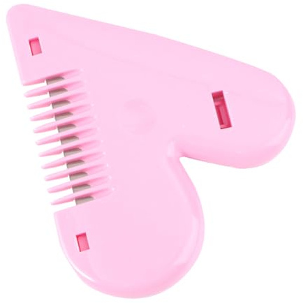 WRITWAA Peine Cortador De Pelo Doble Cara Para Flequillo, Recortadora Portátil, Acero Duradero, Tamaño Compacto, Para Mujeres y Niños, Uso Autoservicio Casa