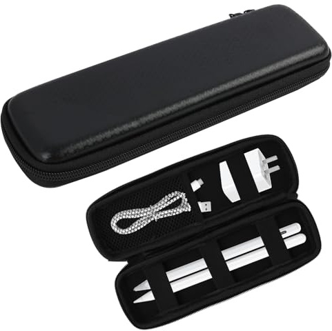 Jecdfs Stifthalter Tasche für Apple Pencil Pro/USB-C & Apple Pencil 1./2. Gen, Neopren Schutzhülle mit Reißverschluss und Ablagefach, Kompatibel mit iPad Air/Pro, Samsung Stylus, Surface Pen