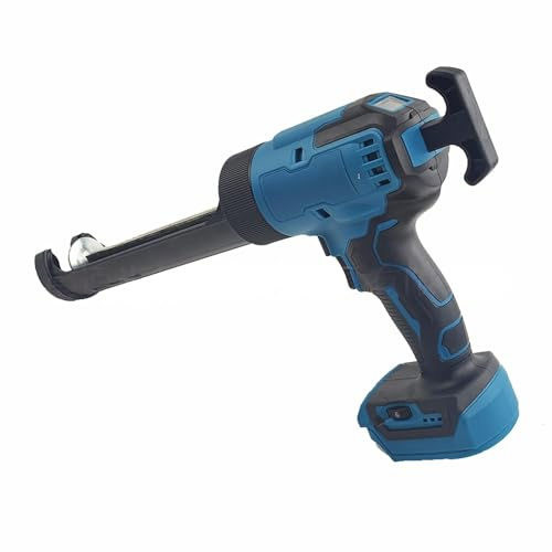 Cordless Caulking Gun Compatible with Makita 18V Battery (NO Battery), Electric Sealant Gun with 6 Adjustable Speed, Digital Display and LED Light, for 10oz/300ml Cartridge, for Filling, Sealing