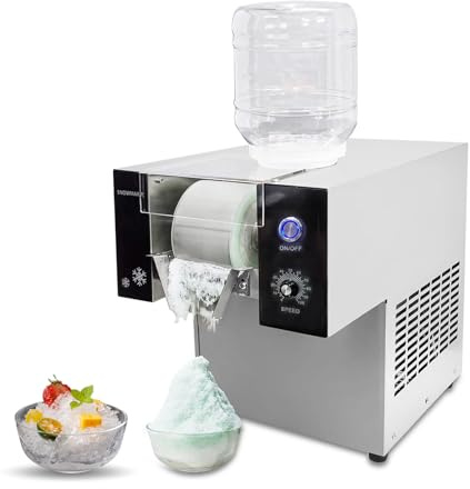 Macchina per Slush, Gelato Commerciale Per Gelato Da Rasatura, Velocità Regolabile Per Ristoranti, Caffè E Snack Bar, 60 Kg/Ora
