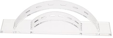 MUCKLILY Support à Pinces à Épiler Acrylique Transparent 6 Trous Rangement Professionnel Extensions De Cils Salon Domicile