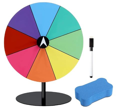 KAIYUEMAOYI Prize Turntable Gioco Ruota Girevole Tavola Premio Cancella Compatto in Acrilico per attività Ricreative Fiere Feste Bar Occasioni Promozionali, Senza Gomma