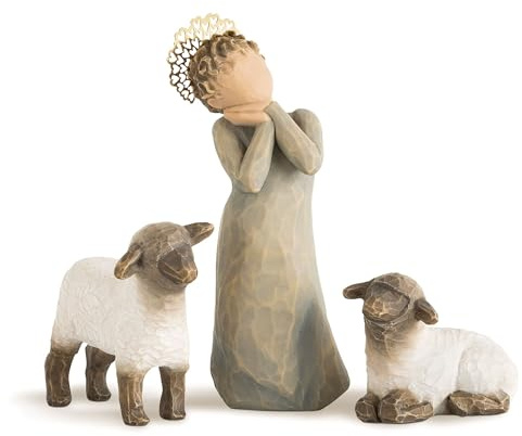 Willow Tree Little Shepherdess with Lambs Nativity Figurine 26442 Susan Lordi