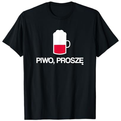 (In) Birra per favore in Polacco Polonia Bevitore di Birra Maglietta