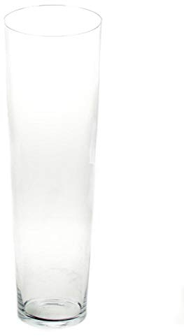 INNA-Glas Große Glasvase AMNA AIR aus Glas, klar, 70cm, Ø19cm - Konische Glas Vase/Hohe Vase