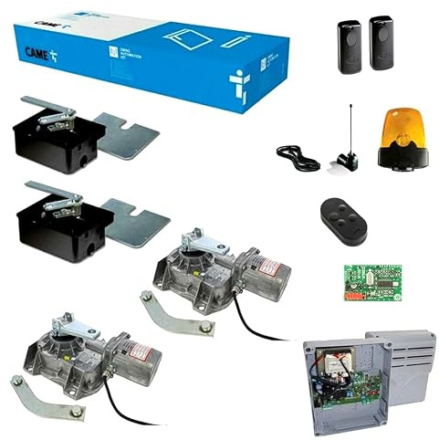 Dieffematic Kit Completo Came Frog-AE - Automazione Cancello Battente 230V, Motori Interrati con Casse di Fondazione