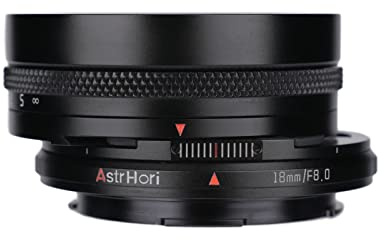 AstrHori 18mm F8 Obiettivo grandangolare APS-C e obiettivo Shift Manuale Architecture Obiettivo orizzontale per fotocamera mirrorless Sony E Mount A5000,A6000,A6500,A6600,NEX-3,NEX-5,A7,A9