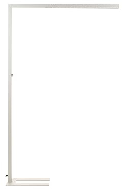 Beliani LED-Stehlampe Metall silber 194 cm Touch-Funktion dimmbar Bogenlampe Mensa