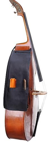 Double Bass Bib with Velcro Strap Protect the Varnish from Scratches with Two Pockets on the Side of the Bib Looks Cool