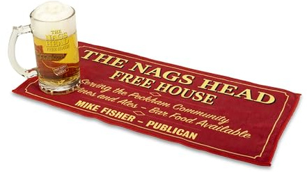 Only Fools and Horses Nags Head Beer Pint Glass Bar Runner Mat Gift Boxed Set