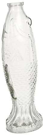 Yardenfun Fischform Glas Dekanter Klare Fischflasche Dekorative Glasflasche Fischförmige Flasche Für Blumen Arrangement