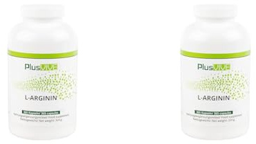 Plusvive - Lot de 730 capsules de L-arginine HCL, 100% vegan, 750 mg