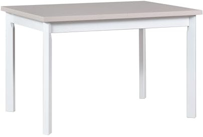LeafDesign Esstisch- Kleiner Esstisch - Küchentisch- Familientisch Max 5P, 80x120-150 cm, Weiss-Kaschmir, ausklappbar Esstisch