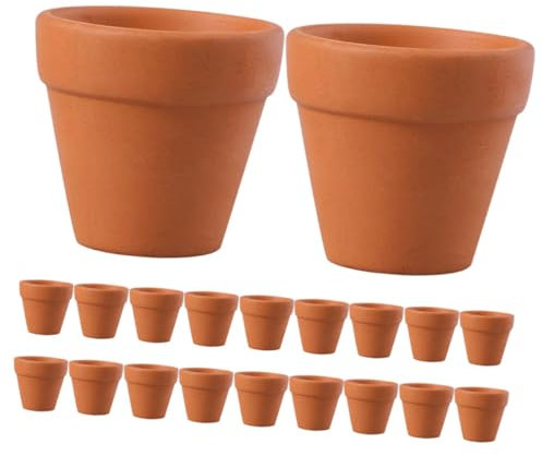 IMIKEYA 20piezas Macetas De Cerámica Pequeñas De Terracota Macetero para Suculentas Macetas De Interior para Decoración De Office