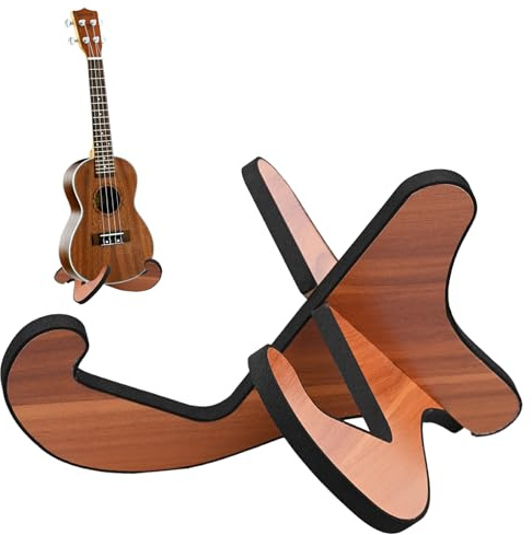 OWLMATE Gitarrenständer E-Gitarre, Guitar Stand, Gitarrenständer Holz für Akustikgitarre E-Gitarre Bassgitarre, Guitar Stand mit Kratzfester Schaumstoff-Abdeckkanten