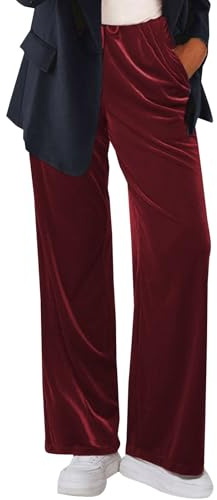 Pantalones deportivos para mujer, de terciopelo, suaves, casuales, sueltos, largos, para yoga, deportes, correr, pantalones de chándal de pierna ancha, ropa de descanso, trabajo, vacaciones, cómodos