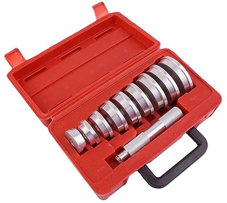 Mikinona 10stücke Teiliges Aluminium Achsbuchsen Lagerabzieher Und Dichtungsinstallationswerkzeug Für Präzise Lagerentfernung Installation Langlebige Konstruktion Disc- Mit Rutschfestem