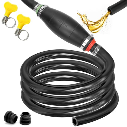 LBING Handpumpe Umfüllpumpe Benzinpumpe Verdicken Absaugpumpe | Kraftstoffpumpe Benzin Auto Handpumpe mit Vakuumfunktion für Kraftstoffe Notpumpe Benzin Diesel Wasser