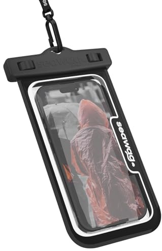 Seawag NEXT Custodia Impermeabile Telefono, Sacca Subacquea IPX8 per iPhone 16 15 14 & Samsung Galaxy S25 — Touchscreen, Tracolla, Mare Piscina Immersioni