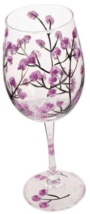 ABOOFAN Copa de vino pintada copas de vino de tallo largo cocteles copas de vino Bebiendo jarra oro copa de vino tinto pintada copa de vino a mano para Vidrio Púrpura